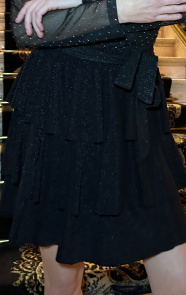 Ruffle-Lurex-Rok-Zwart-2
