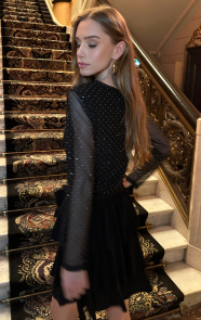 Ruffle-Lurex-Rok-Zwart-3