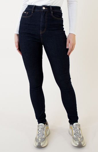 High Waist Stretch Skinny Jeans Dark FMH