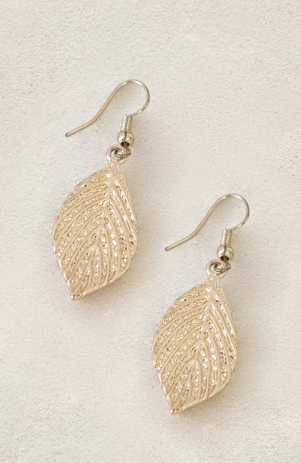 Leaves-Oorbellen-Gold
