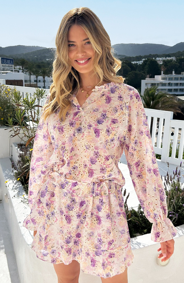 Romantic-Embroidery-Flower-Print-Skort-Lila-555-13