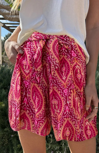 Rosso Chiffon Skort Bow Rood