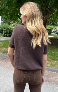 Oversized-Soft-Trui-Korte-Mouw-Dark-Choco-5
