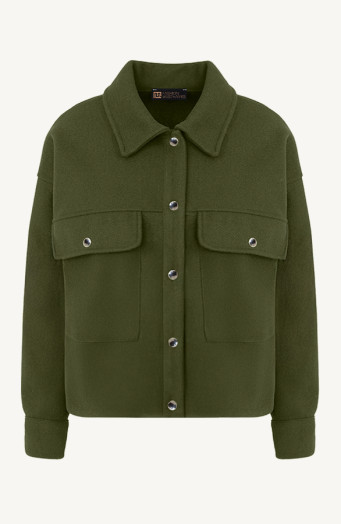 Soft Jacket Met Klepzakken Army