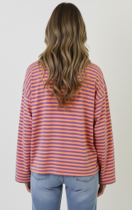 Oversized-Strepen-Top-Katoen-Lila-Orange-6