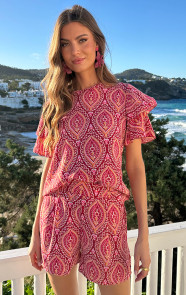 Mila-Ruffle-Top-Print-Rosso-1
