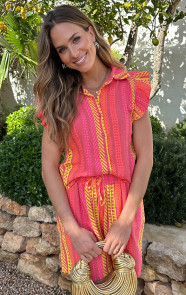 Mousseline-Kelim-Print-Ruffle-Top-Neon-4