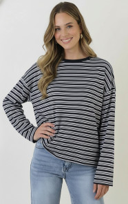 Oversized-Strepen-Top-Katoen-Double-Black-88-3