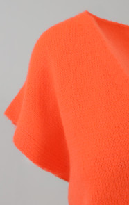 Cardigan-Short-Sleeve-Neon-Orange-2