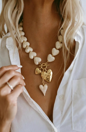Marble Ketting Gold