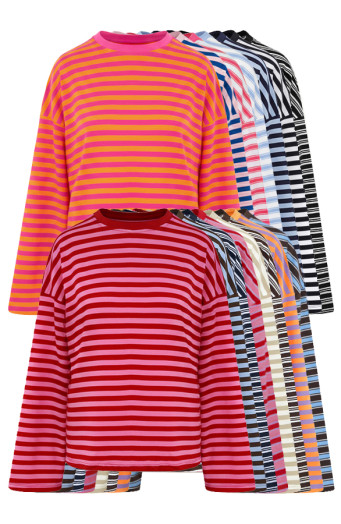 Musthave Deal Oversized Strepen Tops