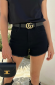 Denim-Short-Zwart