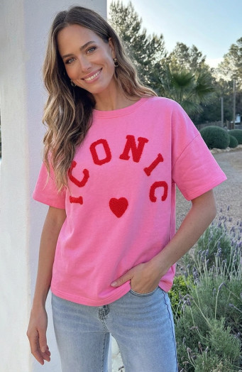 Iconic T-Shirt Oversized Katoen Neon